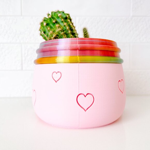 Jenny pot // plant pots for lined plants // 3D printed - Picture 3 of 9